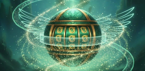 Slot machine illustration with spinning reels Bet4Star